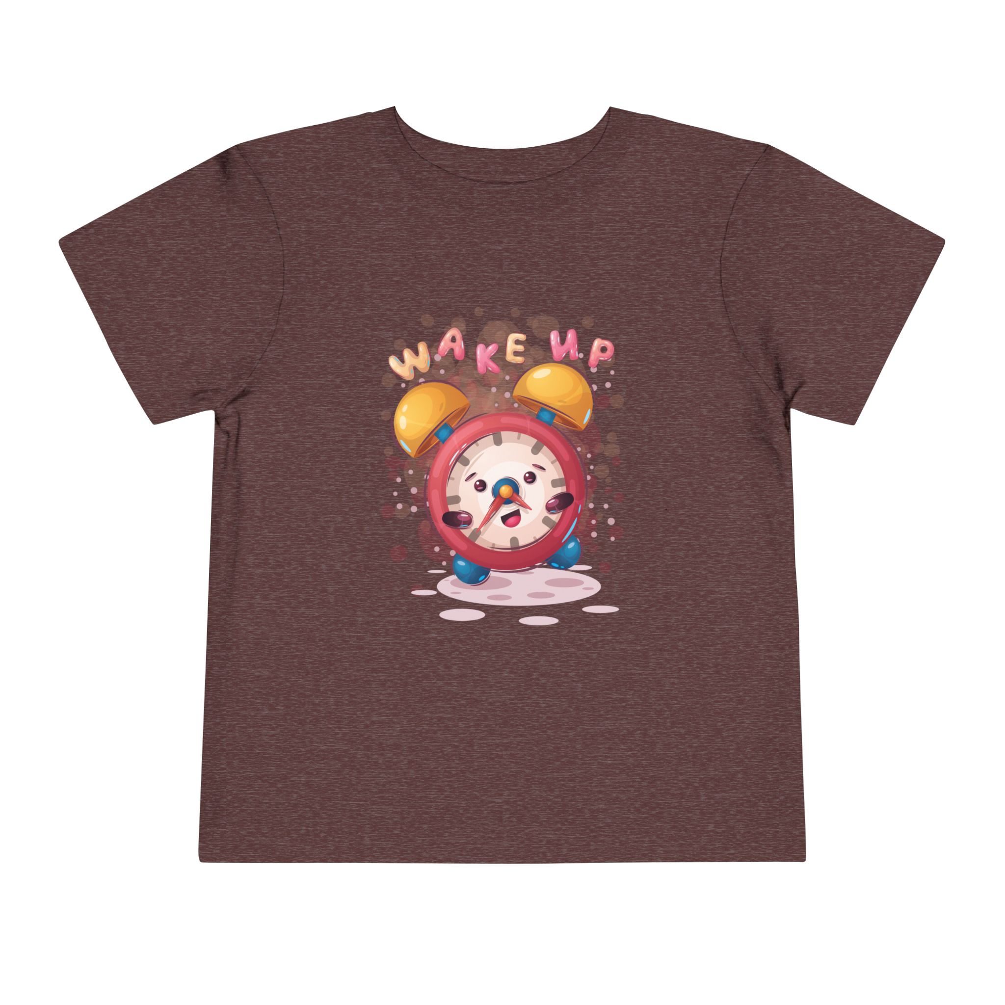 Wake Up Alarm Clock Toddler T-Shirt – Cute Morning Cartoon Graphic Tee for Kids, Boys & Girls. - Image 17