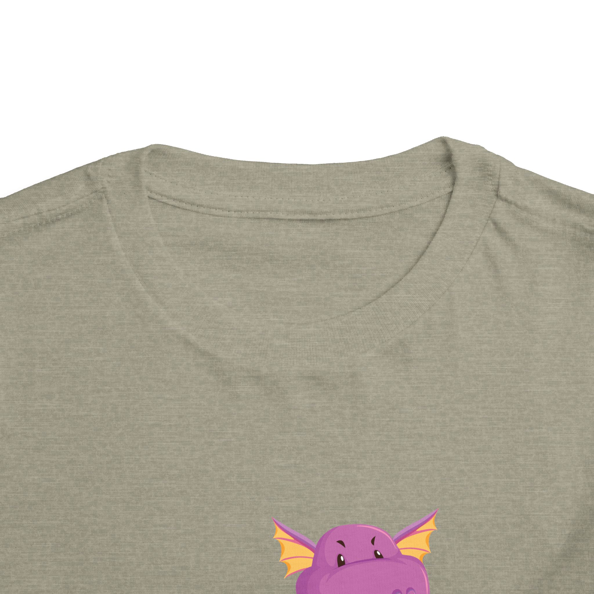 Cute Purple Dragon Toddler T-Shirt – Playful Dino Costume Graphic Tee for Kids, Boys & Girls. - Image 11