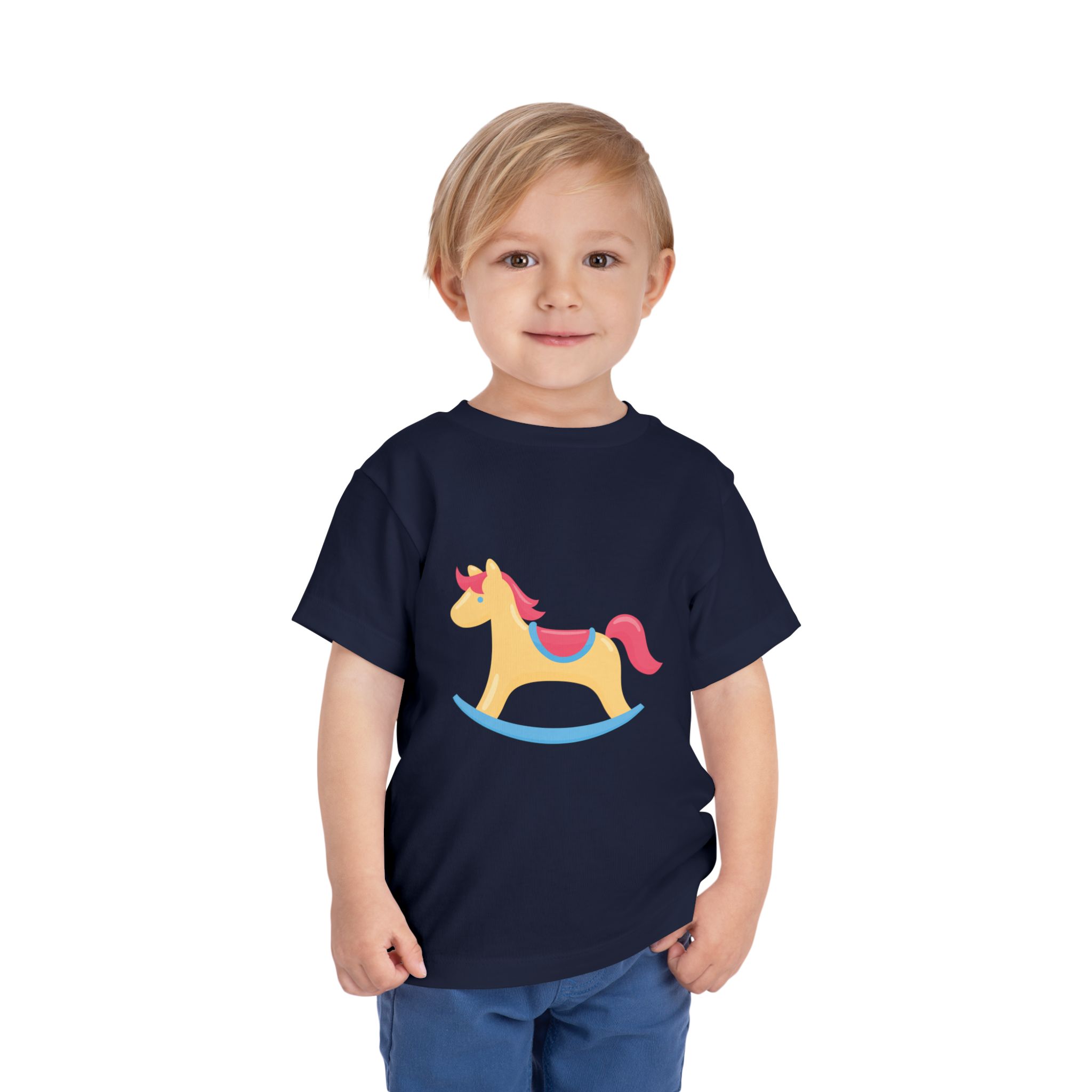 Cute Pastel Rocking Horse Toddler T-Shirt – Adorable Kids Graphic Tee for Babies, Boys & Girls. - Image 14