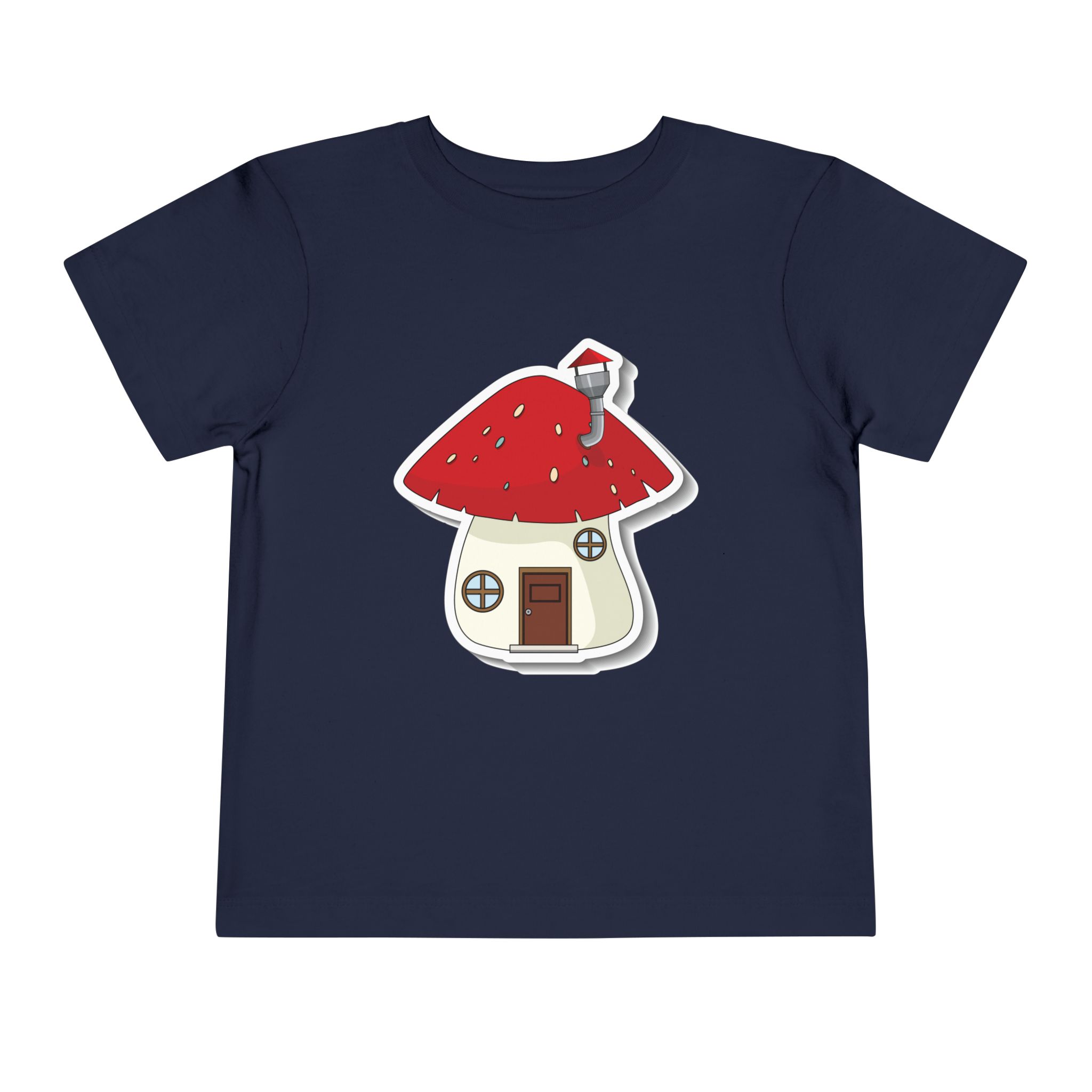 Cute Red Toadstool Cottage Toddler T-Shirt – Adorable Mushroom House Graphic Tee for Kids, Boys & Girls. - Image 17