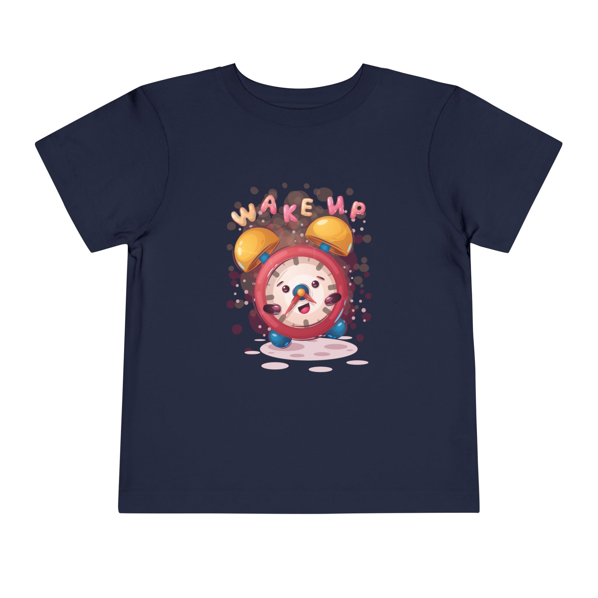 Wake Up Alarm Clock Toddler T-Shirt – Cute Morning Cartoon Graphic Tee for Kids, Boys & Girls. - Image 9