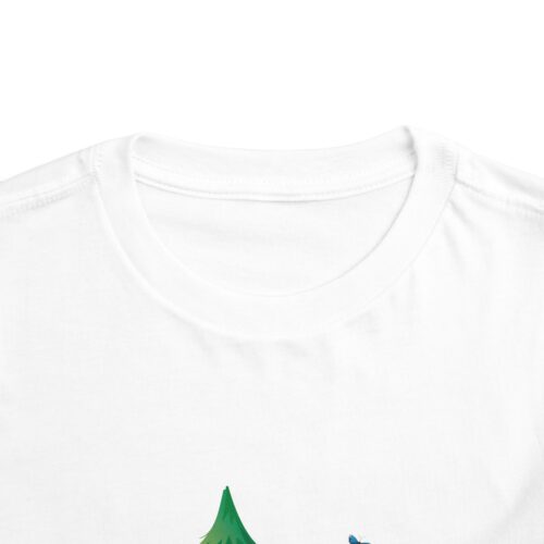 Playful Girl Riding Elephant Toddler T-Shirt – Cute Forest Adventure Graphic Tee for Kids & Toddlers. - Image 7