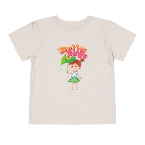 Betty Bug Toddler T-Shirt – Cute Girl Leaf Umbrella Graphic Tee for Kids & Little Girls. - Image 9