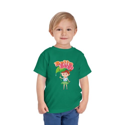Betty Bug Toddler T-Shirt – Cute Girl Leaf Umbrella Graphic Tee for Kids & Little Girls. - Image 14