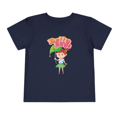 Betty Bug Toddler T-Shirt – Cute Girl Leaf Umbrella Graphic Tee for Kids & Little Girls. - Image 21