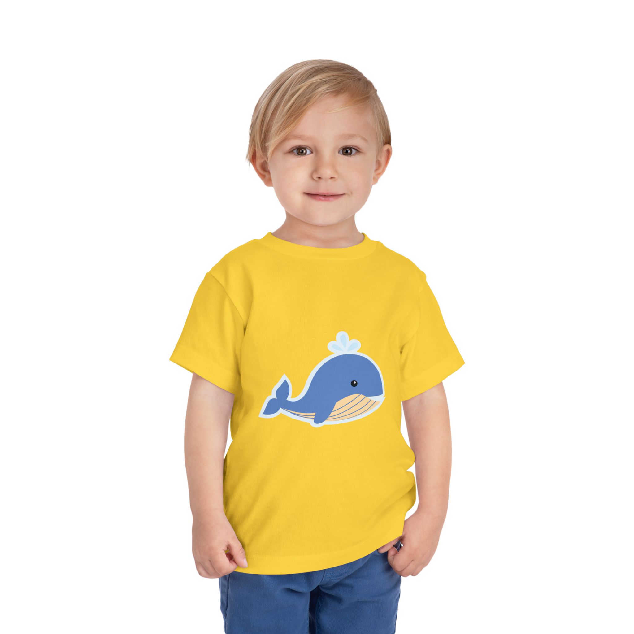 Cute Blue Whale Toddler T-Shirt – Cartoon Ocean Animal Graphic Tee for Kids, Boys & Girls. - Image 6