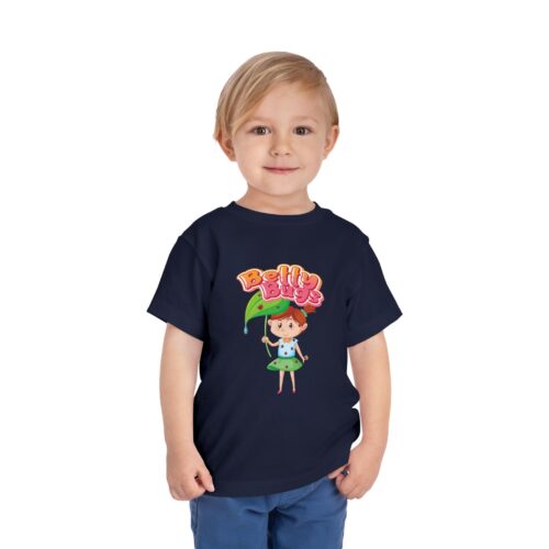 Betty Bug Toddler T-Shirt – Cute Girl Leaf Umbrella Graphic Tee for Kids & Little Girls. - Image 22