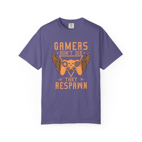 Gamers Don’t Die They Respawn T-Shirt – Funny Gaming Graphic Tee for Gamers, Retro Vibes & Playful Attitude. - Image 9
