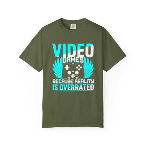 Video Games Because Reality Is Overrated T-Shirt – Funny Gaming Graphic Tee for Escape, Humor & Gamer Lifestyle. - Image 17