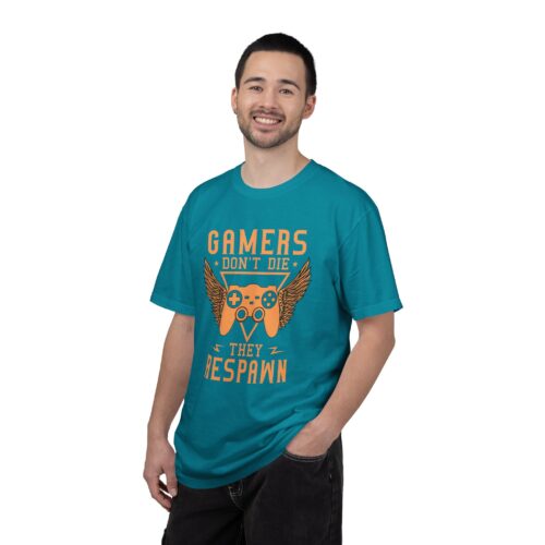 Gamers Don’t Die They Respawn T-Shirt – Funny Gaming Graphic Tee for Gamers, Retro Vibes & Playful Attitude. - Image 50