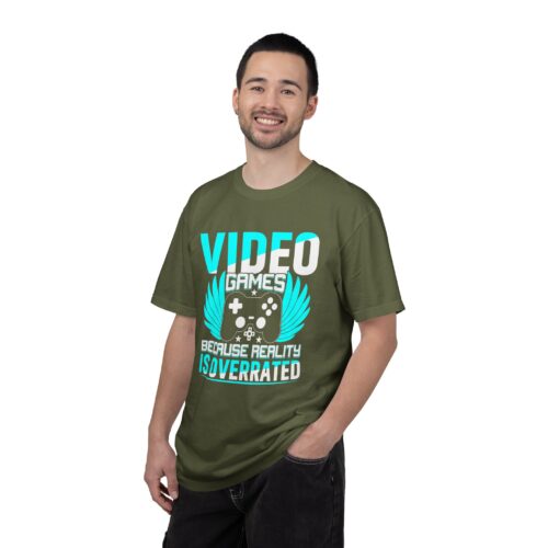 Video Games Because Reality Is Overrated T-Shirt – Funny Gaming Graphic Tee for Escape, Humor & Gamer Lifestyle. - Image 18