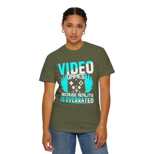 Video Games Because Reality Is Overrated T-Shirt – Funny Gaming Graphic Tee for Escape, Humor & Gamer Lifestyle. - Image 20