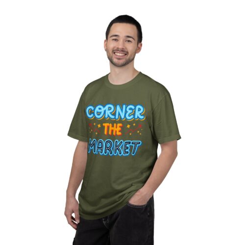 Corner the Market T-Shirt – Retro Neon Graphic Tee for Ambition, Hustle & Bold Business Vibes. - Image 26