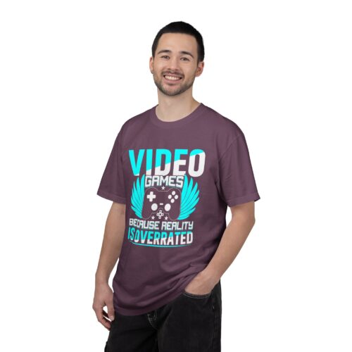 Video Games Because Reality Is Overrated T-Shirt – Funny Gaming Graphic Tee for Escape, Humor & Gamer Lifestyle. - Image 42