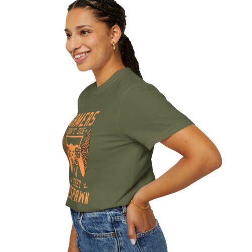 Gamers Don’t Die They Respawn T-Shirt – Funny Gaming Graphic Tee for Gamers, Retro Vibes & Playful Attitude. - Image 45