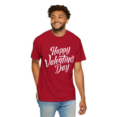 Happy Valentine’s Day T-Shirt – Script Graphic Tee for Love, Romance & Elegant Festive Style. - Image 6