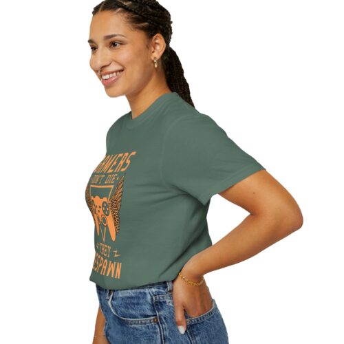 Gamers Don’t Die They Respawn T-Shirt – Funny Gaming Graphic Tee for Gamers, Retro Vibes & Playful Attitude. - Image 37