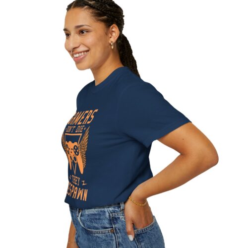 Gamers Don’t Die They Respawn T-Shirt – Funny Gaming Graphic Tee for Gamers, Retro Vibes & Playful Attitude. - Image 21