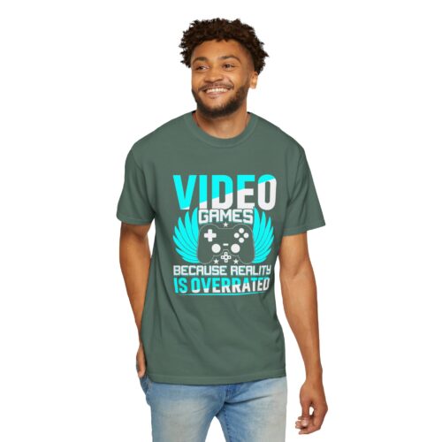 Video Games Because Reality Is Overrated T-Shirt – Funny Gaming Graphic Tee for Escape, Humor & Gamer Lifestyle. - Image 30