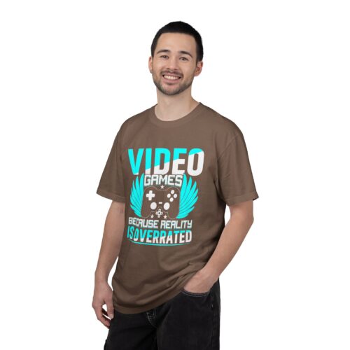 Video Games Because Reality Is Overrated T-Shirt – Funny Gaming Graphic Tee for Escape, Humor & Gamer Lifestyle. - Image 10