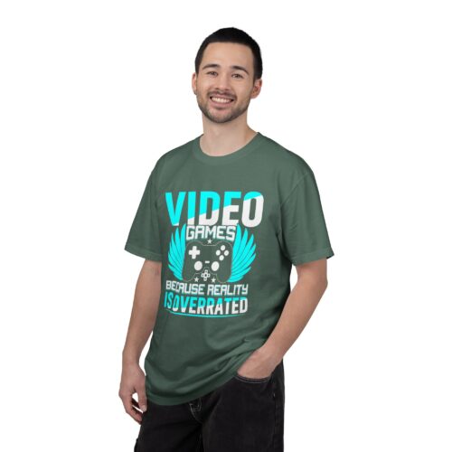 Video Games Because Reality Is Overrated T-Shirt – Funny Gaming Graphic Tee for Escape, Humor & Gamer Lifestyle. - Image 26