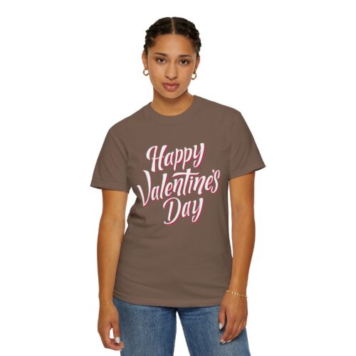 Happy Valentine’s Day T-Shirt – Script Graphic Tee for Love, Romance & Elegant Festive Style. - Image 12