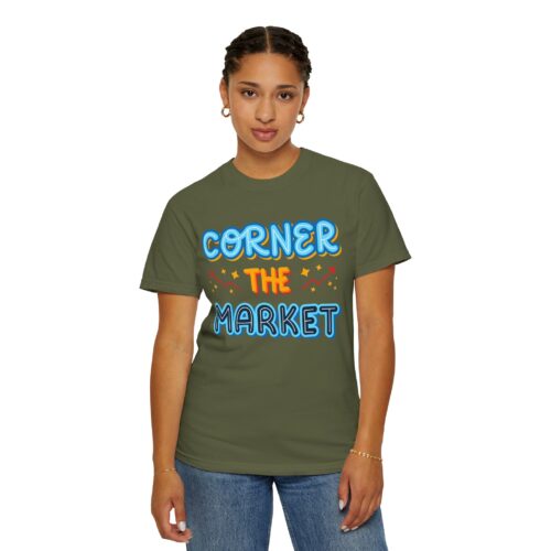 Corner the Market T-Shirt – Retro Neon Graphic Tee for Ambition, Hustle & Bold Business Vibes. - Image 28