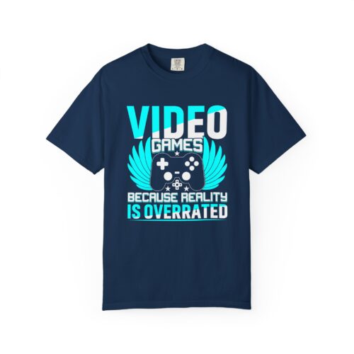 Video Games Because Reality Is Overrated T-Shirt – Funny Gaming Graphic Tee for Escape, Humor & Gamer Lifestyle. - Image 33