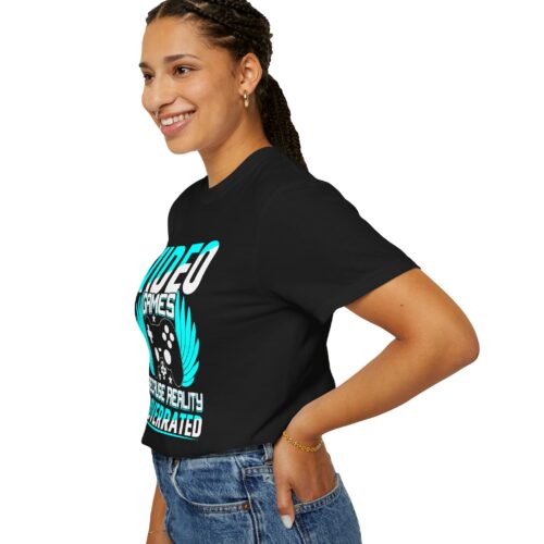Video Games Because Reality Is Overrated T-Shirt – Funny Gaming Graphic Tee for Escape, Humor & Gamer Lifestyle. - Image 5