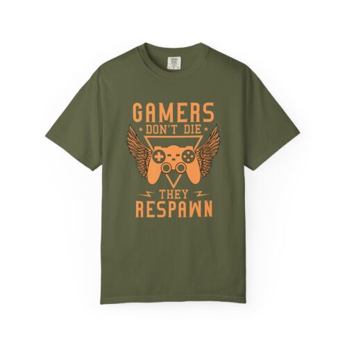 Gamers Don’t Die They Respawn T-Shirt – Funny Gaming Graphic Tee for Gamers, Retro Vibes & Playful Attitude. - Image 41