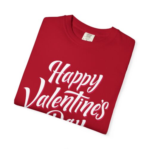 Happy Valentine’s Day T-Shirt – Script Graphic Tee for Love, Romance & Elegant Festive Style. - Image 7