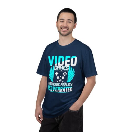 Video Games Because Reality Is Overrated T-Shirt – Funny Gaming Graphic Tee for Escape, Humor & Gamer Lifestyle. - Image 34