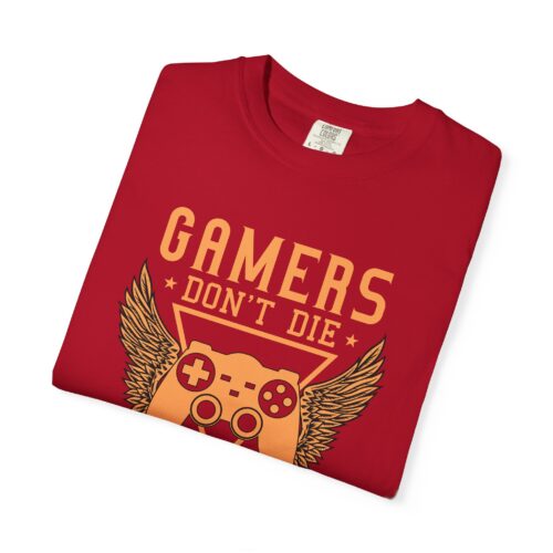 Gamers Don’t Die They Respawn T-Shirt – Funny Gaming Graphic Tee for Gamers, Retro Vibes & Playful Attitude. - Image 31