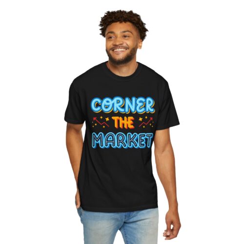 Corner the Market T-Shirt – Retro Neon Graphic Tee for Ambition, Hustle & Bold Business Vibes. - Image 6