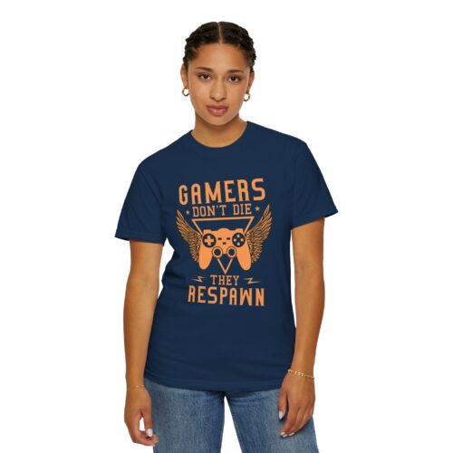 Gamers Don’t Die They Respawn T-Shirt – Funny Gaming Graphic Tee for Gamers, Retro Vibes & Playful Attitude. - Image 20