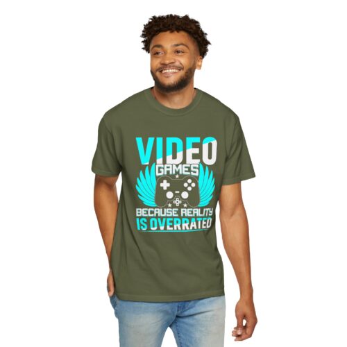 Video Games Because Reality Is Overrated T-Shirt – Funny Gaming Graphic Tee for Escape, Humor & Gamer Lifestyle. - Image 22