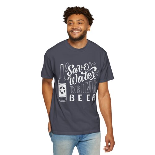 Save Water Drink Beer T-Shirt – Funny Beer Bottle Graphic Tee for Beer Lovers, Fun Party Wear & Perfect Gift Giving. - Image 38