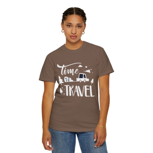 Time to Travel T-Shirt – Adventure Road Trip Graphic Tee for Travel Lovers, Fun Outdoor Wear & Perfect Gift Giving. - Image 12