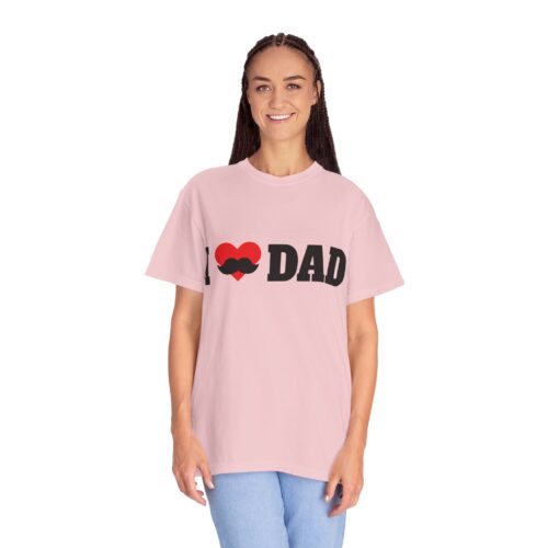 “I love Dad” Mustache T-Shirt – Cute Father’s Day Graphic Tee for Dads, Perfect Gift Giving & Celebration Wear. - Image 51
