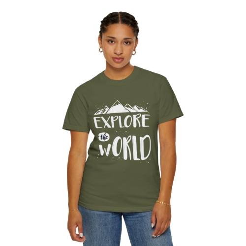 Explore The World T-Shirt – Adventure Mountain Travel Graphic Tee for Nature Lovers, Fun Outdoor Wear & Perfect Gift Giving. - Image 20