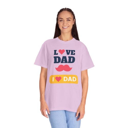 “I love Dad” Mustache T-Shirt – Cute Father’s Day Graphic Tee for Dads, Perfect Gift Giving & Celebration Wear. - Image 43