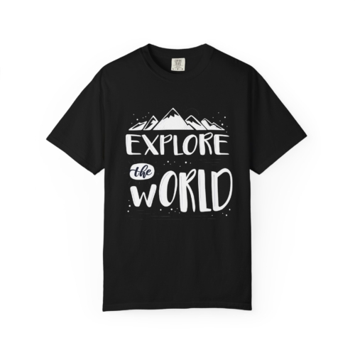 Explore The World T-Shirt – Adventure Mountain Travel Graphic Tee for Nature Lovers, Fun Outdoor Wear & Perfect Gift Giving. - Image 33