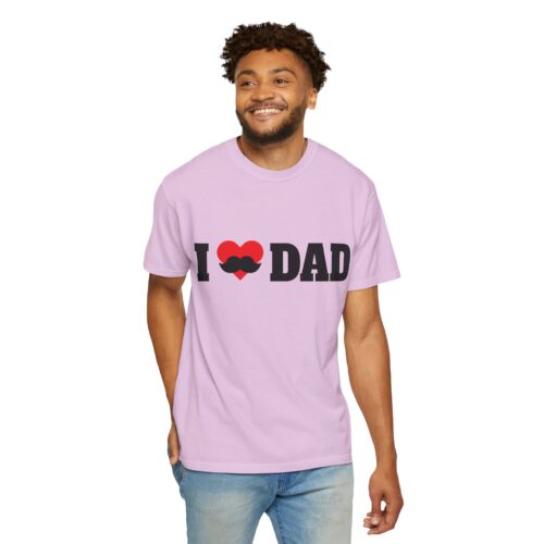 “I love Dad” Mustache T-Shirt – Cute Father’s Day Graphic Tee for Dads, Perfect Gift Giving & Celebration Wear. - Image 46