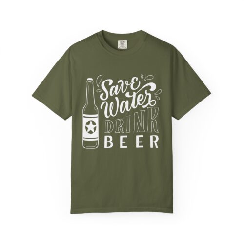 Save Water Drink Beer T-Shirt – Funny Beer Bottle Graphic Tee for Beer Lovers, Fun Party Wear & Perfect Gift Giving. - Image 9