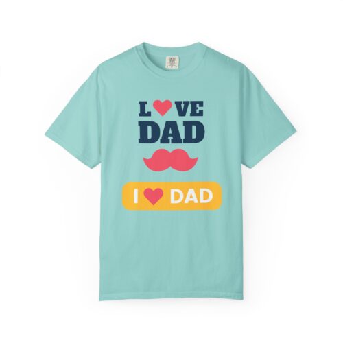 “I love Dad” Mustache T-Shirt – Cute Father’s Day Graphic Tee for Dads, Perfect Gift Giving & Celebration Wear. - Image 25