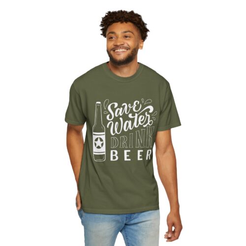 Save Water Drink Beer T-Shirt – Funny Beer Bottle Graphic Tee for Beer Lovers, Fun Party Wear & Perfect Gift Giving. - Image 14