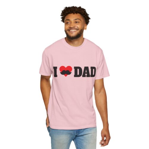 “I love Dad” Mustache T-Shirt – Cute Father’s Day Graphic Tee for Dads, Perfect Gift Giving & Celebration Wear. - Image 54