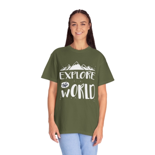 Explore The World T-Shirt – Adventure Mountain Travel Graphic Tee for Nature Lovers, Fun Outdoor Wear & Perfect Gift Giving. - Image 19