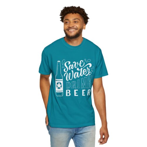 Save Water Drink Beer T-Shirt – Funny Beer Bottle Graphic Tee for Beer Lovers, Fun Party Wear & Perfect Gift Giving. - Image 22