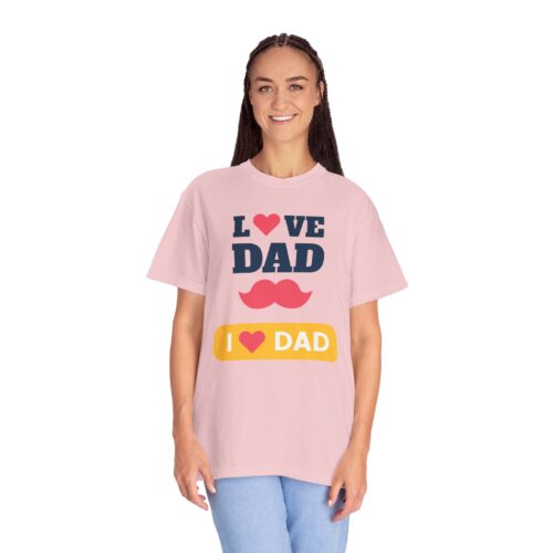 “I love Dad” Mustache T-Shirt – Cute Father’s Day Graphic Tee for Dads, Perfect Gift Giving & Celebration Wear. - Image 51